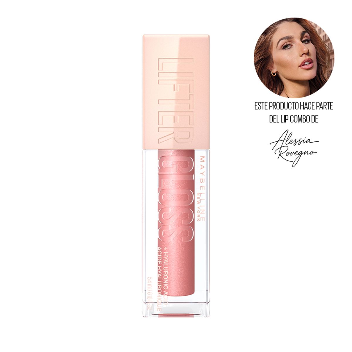 MAYBELLINE - Brillo Labial Lifter Gloss Con Ácido Hialurónico Tono Moon, 5.4 Ml