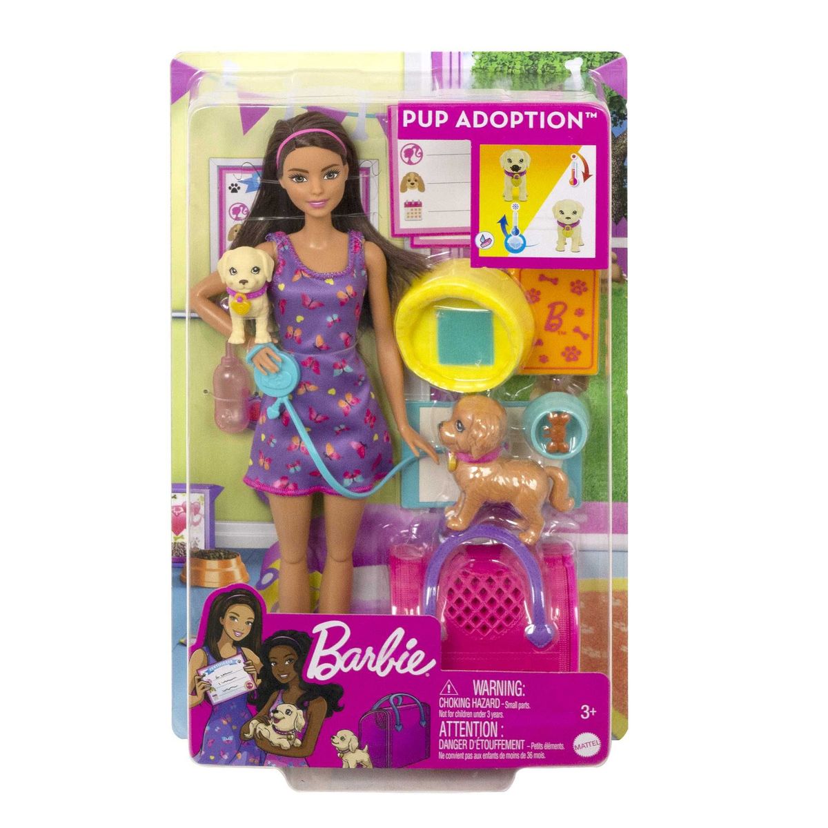 BARBIE - Set de Juego Barbie Set Adopta Un Perrito Latina