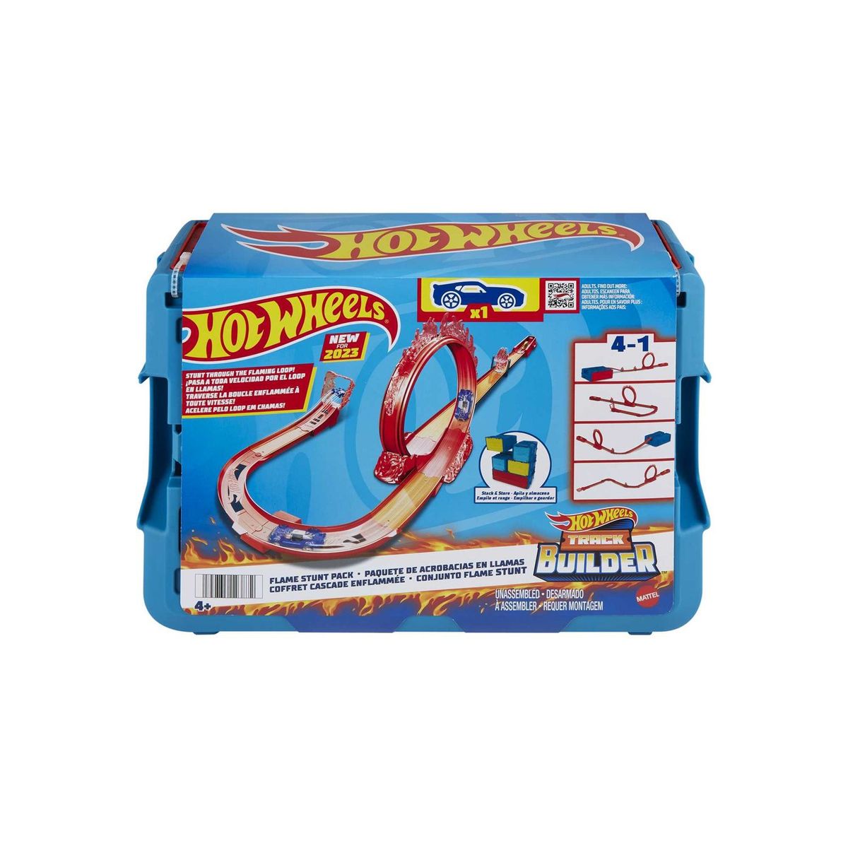 HOT WHEELS - Pista Hot Wheels Caja Grande Acrobacias De Fuego