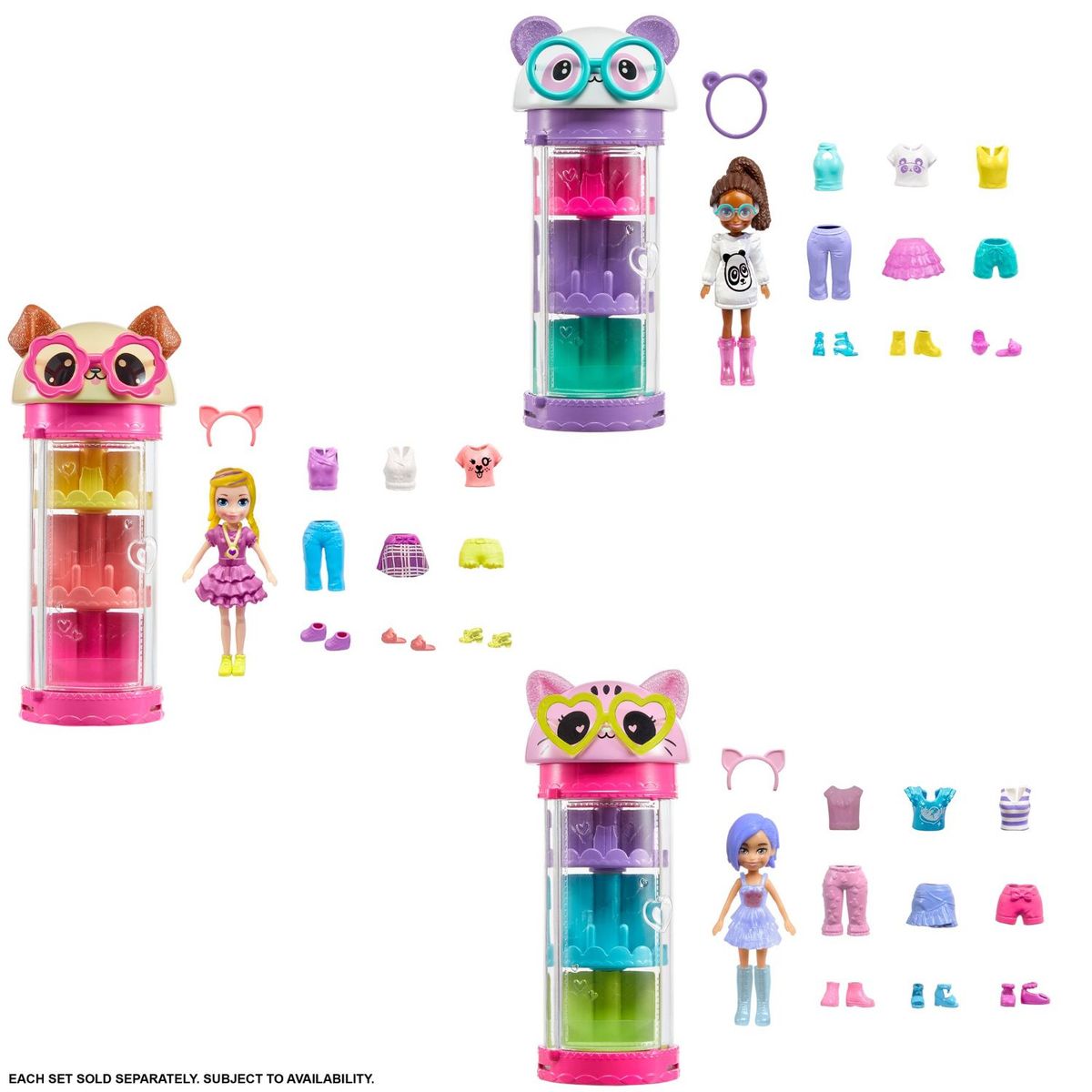 POLLY POCKET - Juguete Muñeca Tubo Moda Giratorio Polly Pocket
