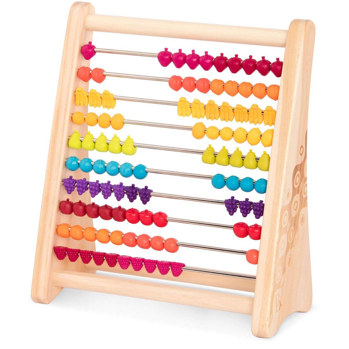 B TOYS - Abaco de Madera Modelo Frutas B Toys