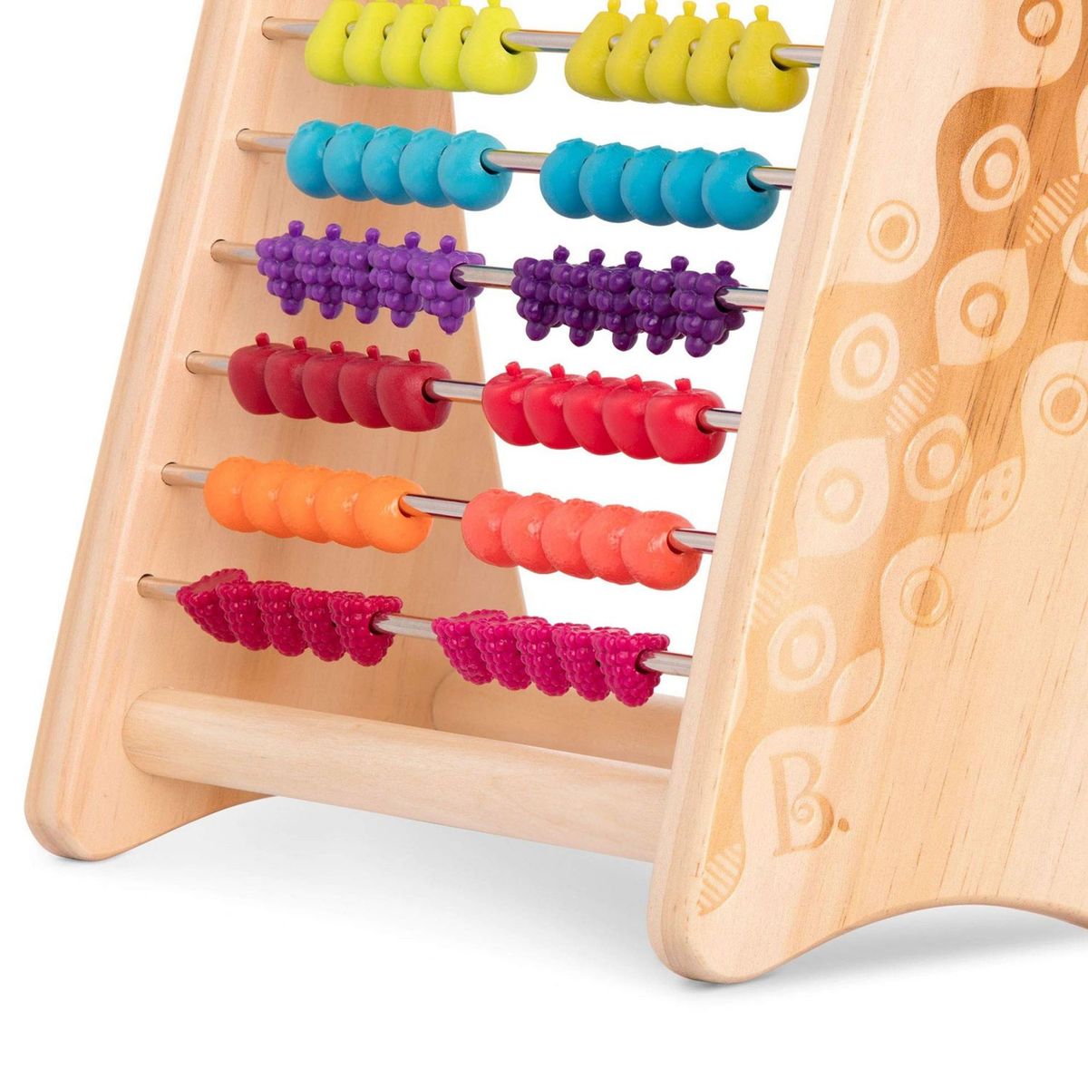 B TOYS - Abaco de Madera Modelo Frutas B Toys
