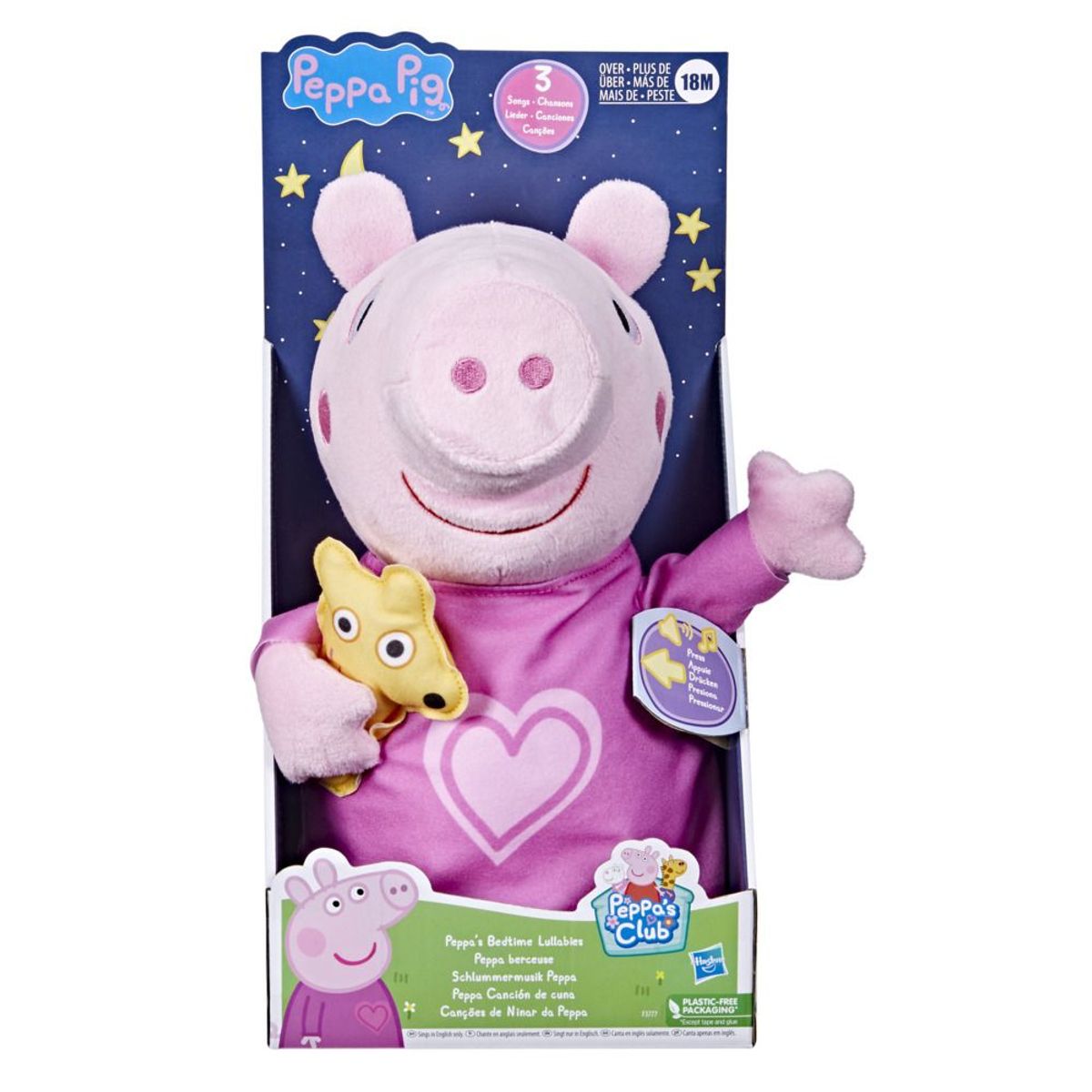 PEPPA PIG - Peluche Musical Peppa Pig Canciones para la Hora de Dormir
