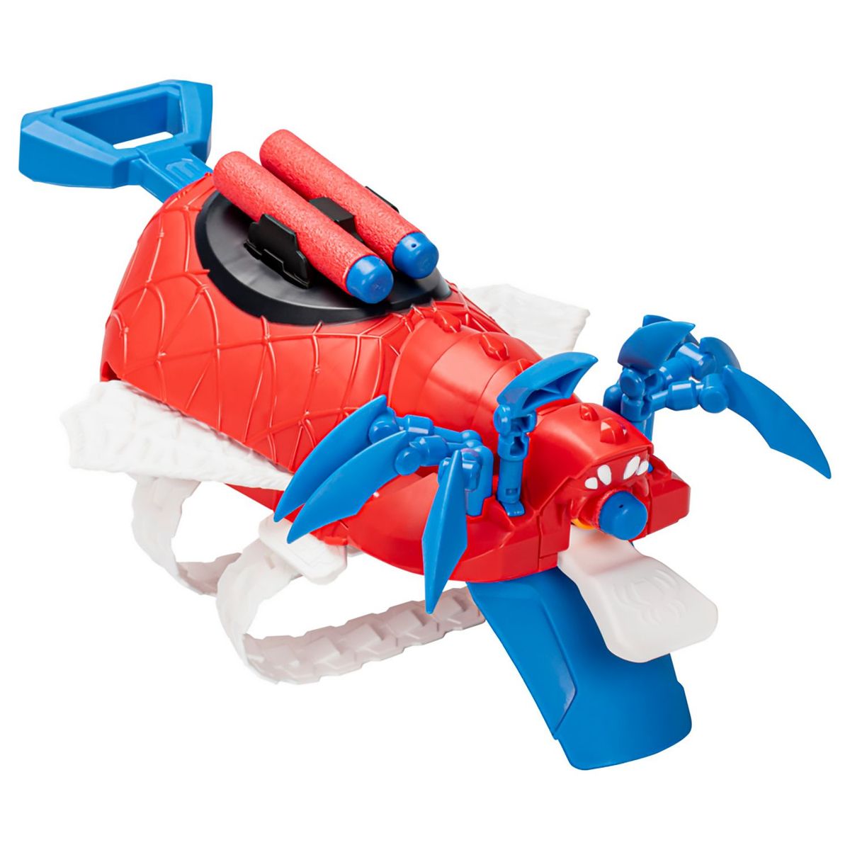 MARVEL - Lanzador Nerf Marvel Mech Strike Mechasaurs SpiderMan