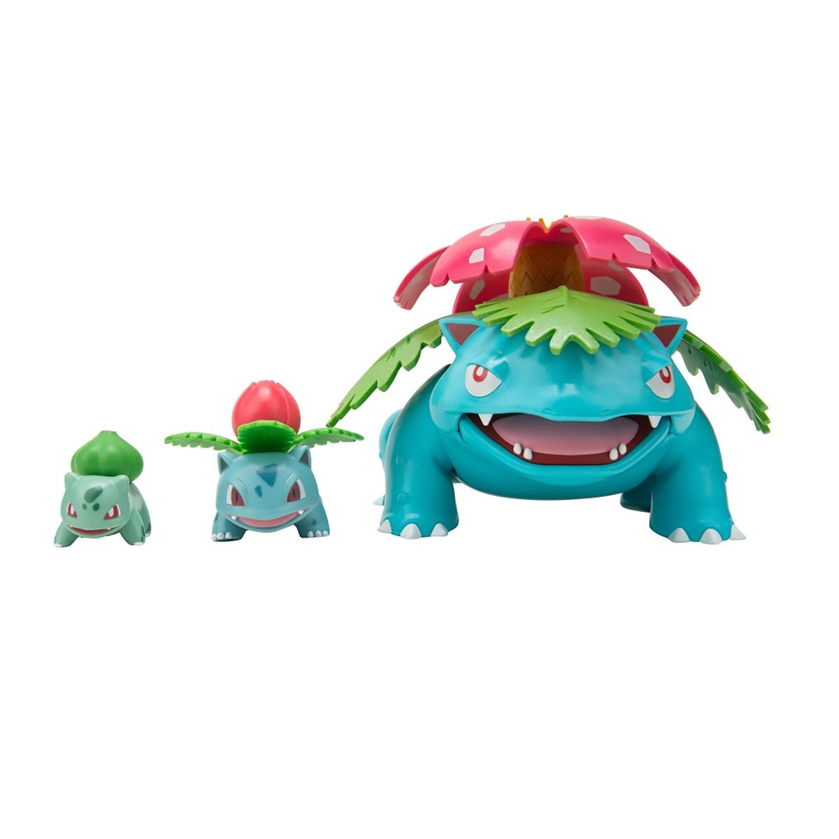 POKEMON - Pacl X3 Figuras Pokemon Evolución Bulbasaur
