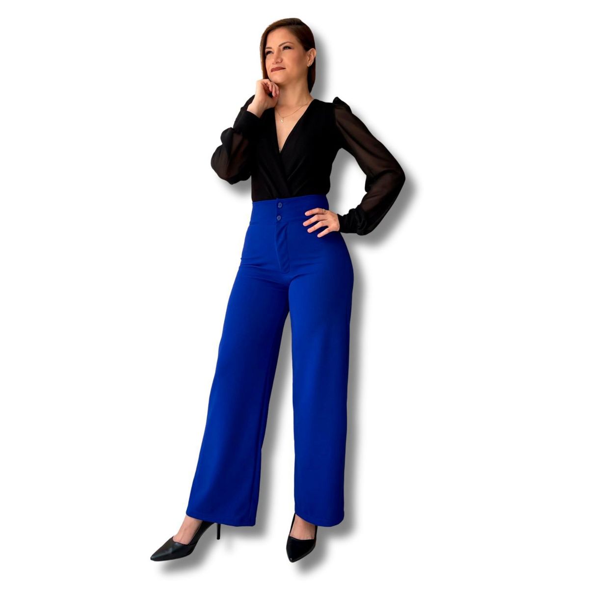 TULULA - Pantalon Palazzo Mujer Tulula