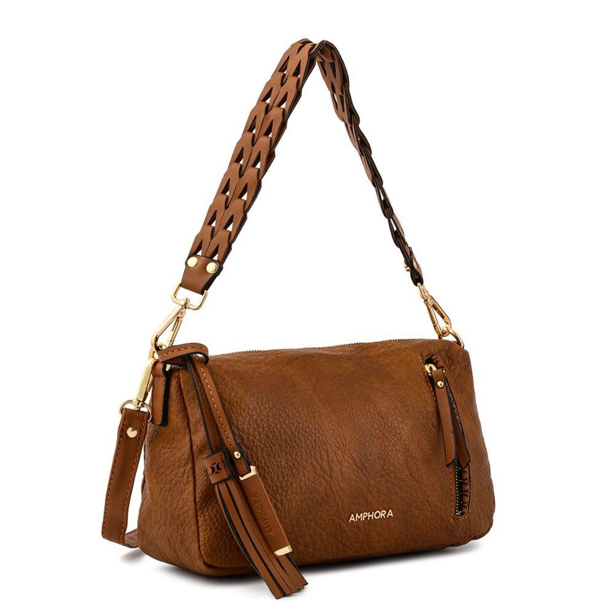 AMPHORA - Crossbody Mujer Amphora Nilda Marron