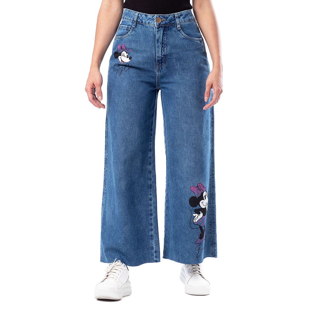 PIONIER - Pantalón Jean Wide Leg Mujer Pioner