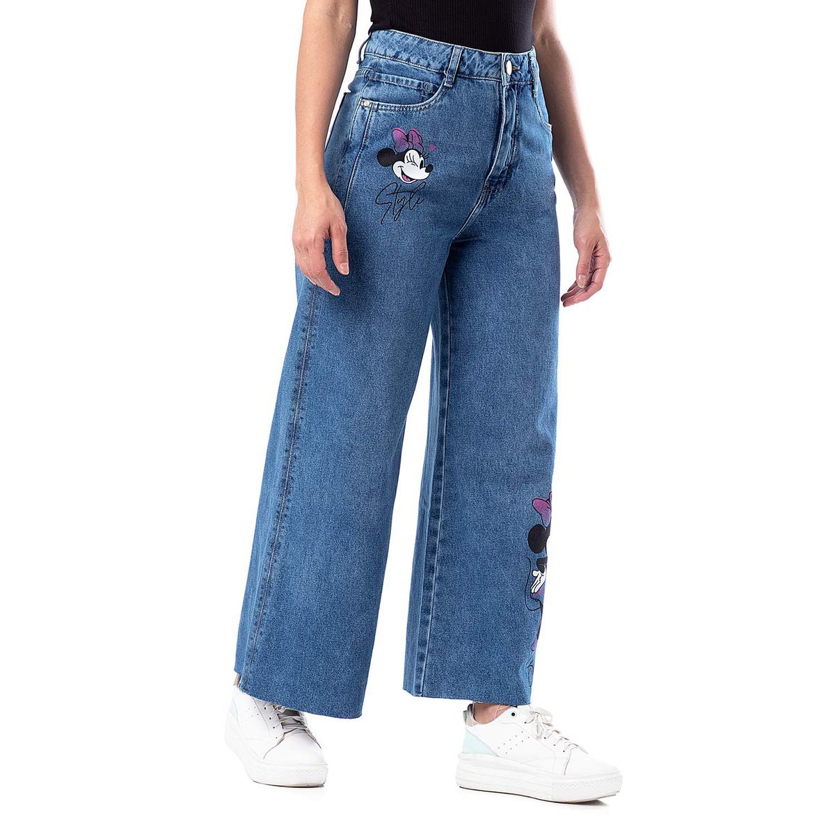 PIONIER - Pantalón Jean Wide Leg Mujer Pioner