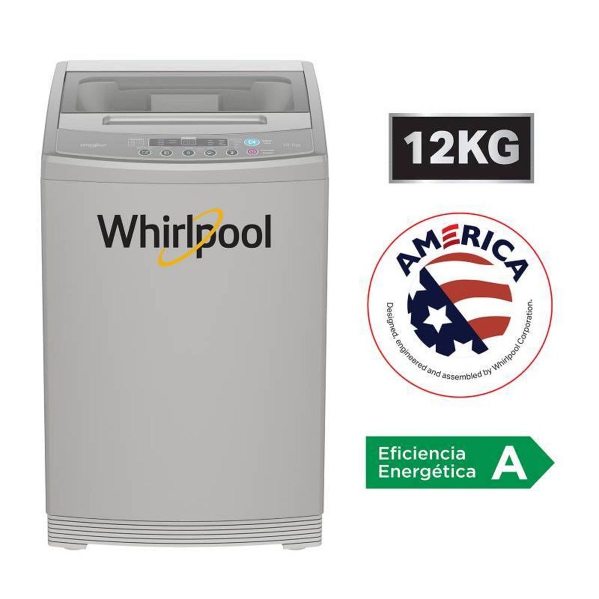 WHIRLPOOL - Lavadora Digital Turbo Wash 12 Kg  Whirlpool