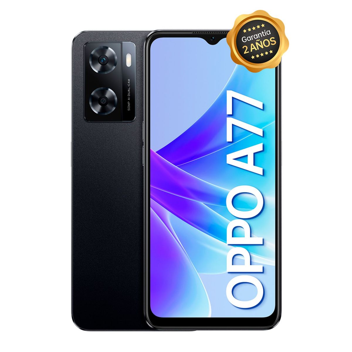 OPPO - Oppo A77 128Gb 4Gb (Hasta 8Gb) Black