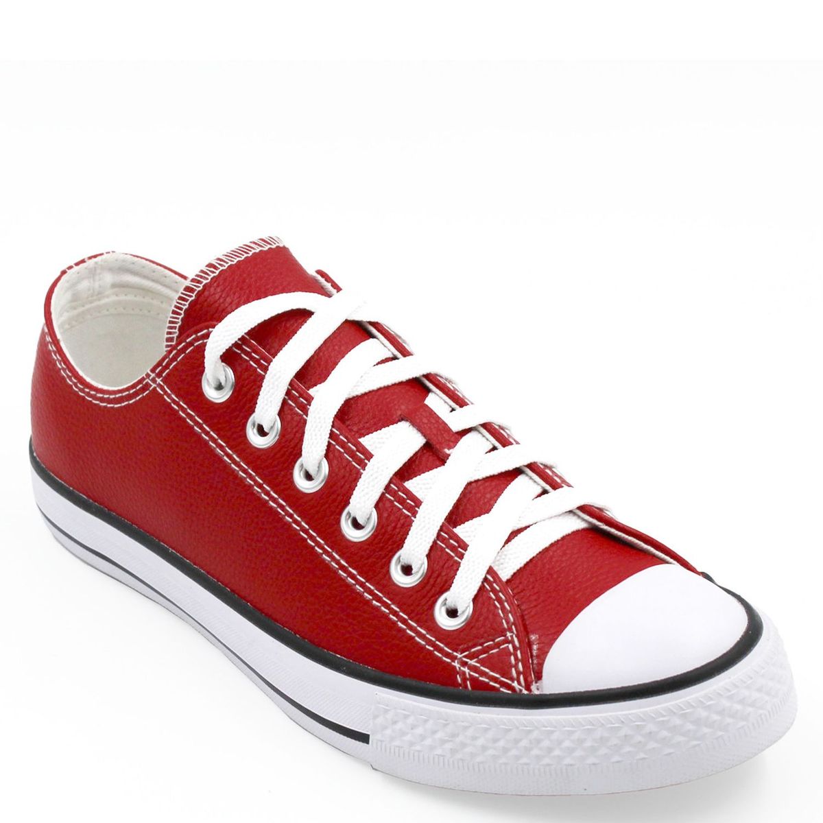 DAUSS - Zapatillas urbanas Hombre Cuero Rojo DC001A Dauss