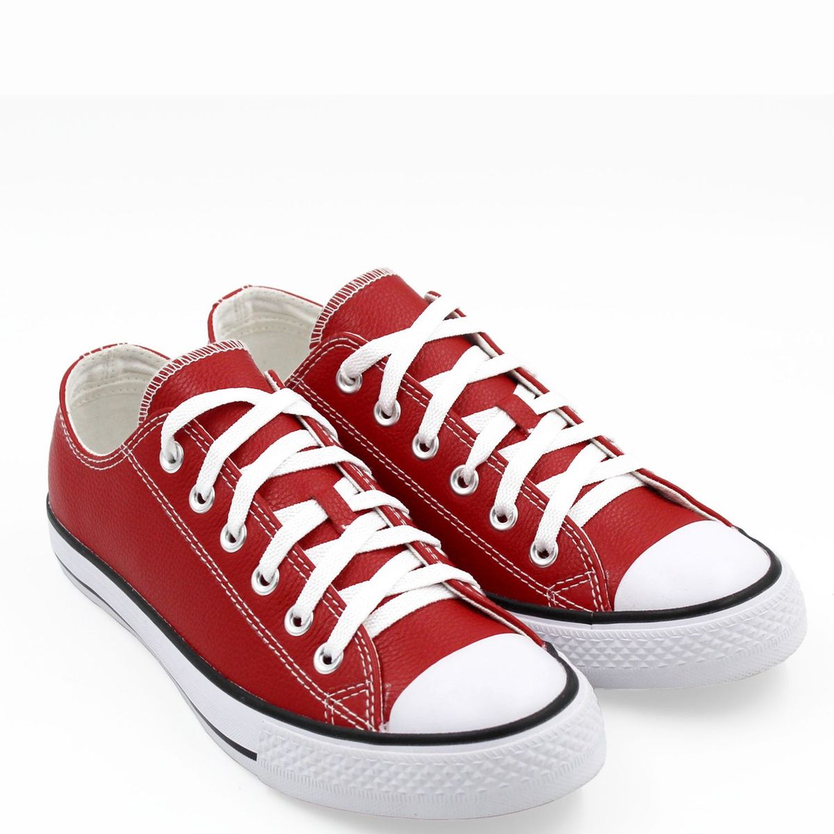 DAUSS - Zapatillas urbanas Hombre Cuero Rojo DC001A Dauss