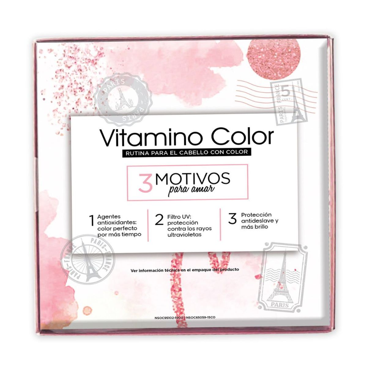 LOREAL PROFESSIONNEL - Bipack Vitamino Color de L'Oréal Professionnel para cabello con coloración  (Shampoo 500ml + Acondicionador 500ml)