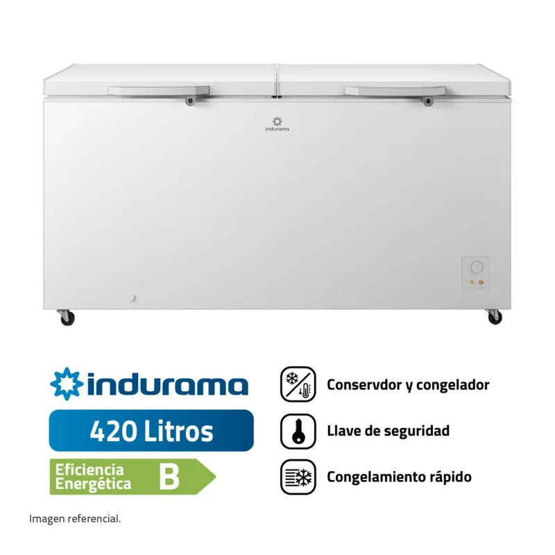 INDURAMA - Congeladora 420l Ci-420bl