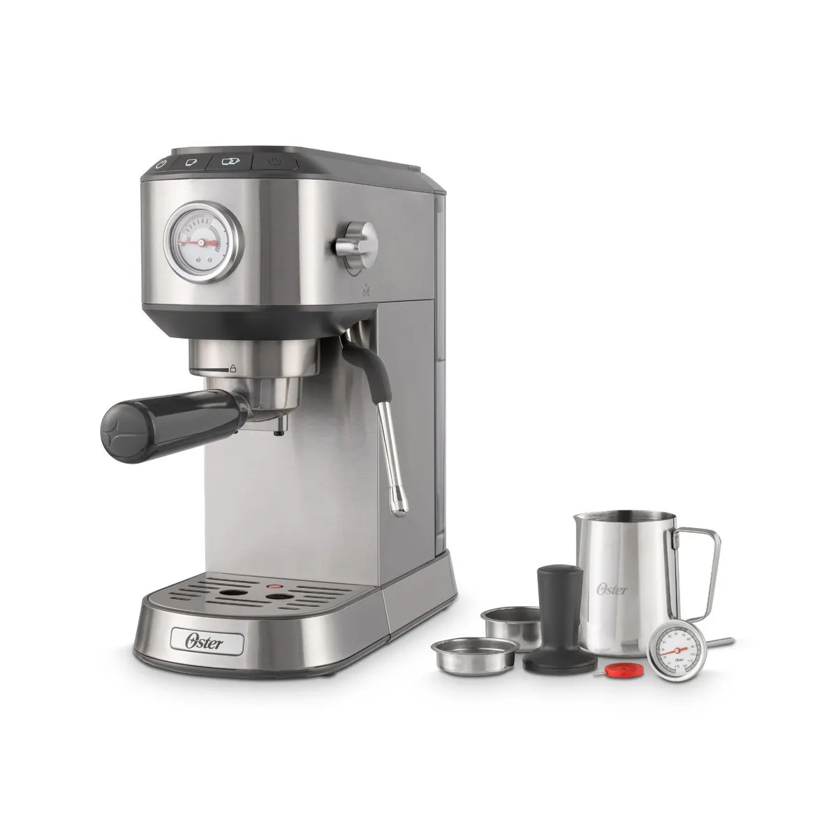OSTER - Cafetera compacta Oster® de espresso y cappuccino con tecnología ThermoBlock