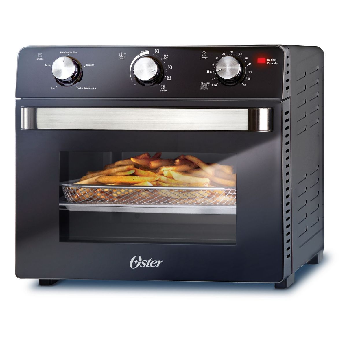 OSTER - Horno eléctrico Oster® 22 lts con freidora de aire y paredes antiadherentes Oster®