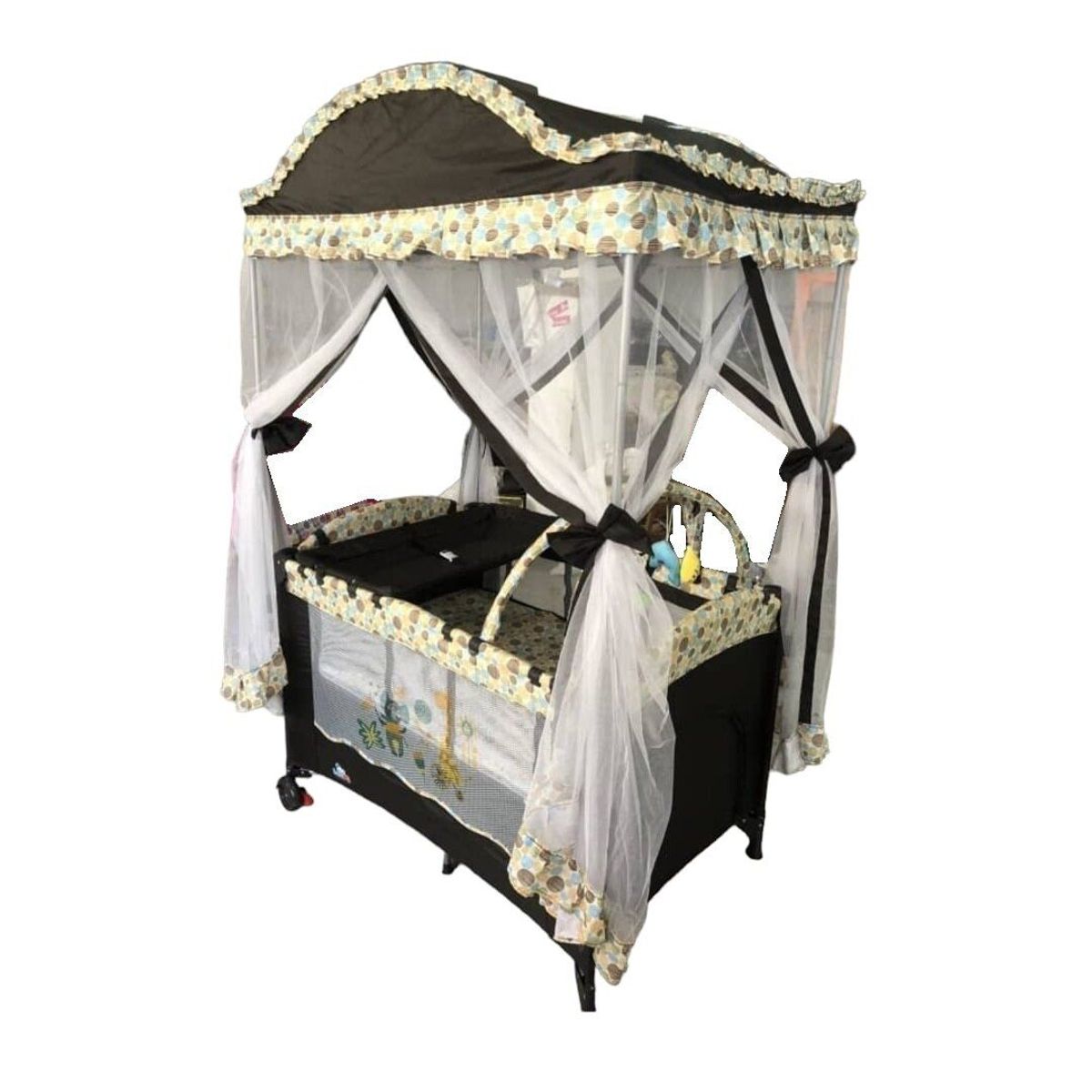 GENERICO - Corral Para Bebé 120 X 80 X 80 Cm Negro