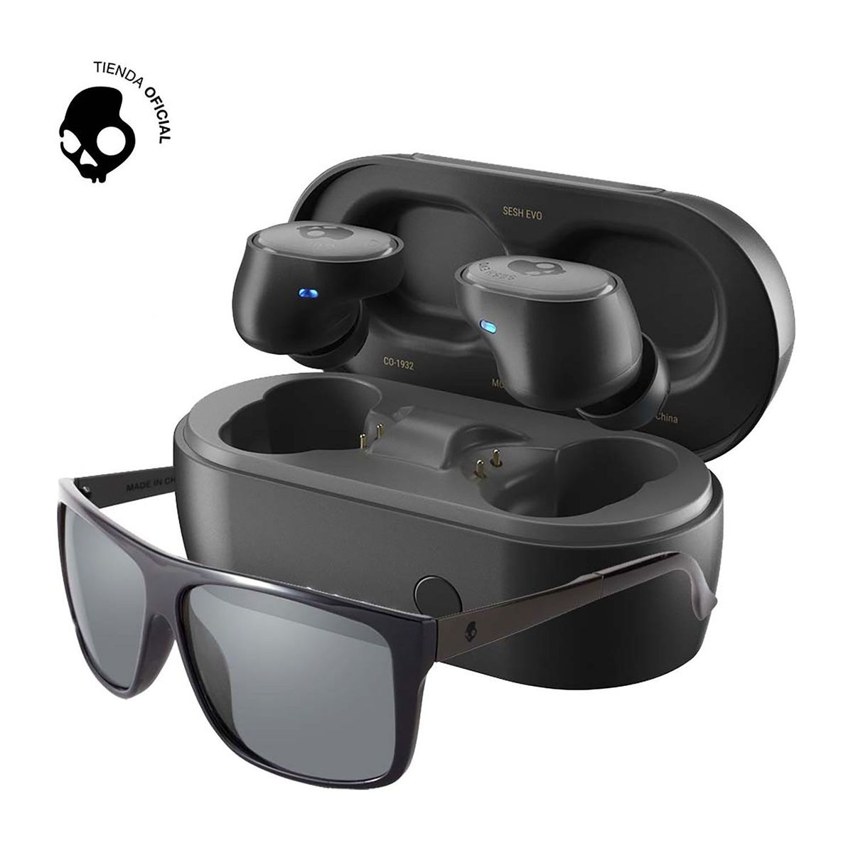 SKULLCANDY - Audífonos Skullcandy Sesh Evo Negro + Lentes Type C