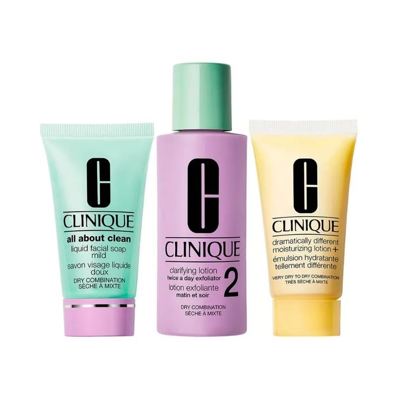 CLINIQUE - Set Intro Kit 3 Pasos - Piel Mixta A Seca