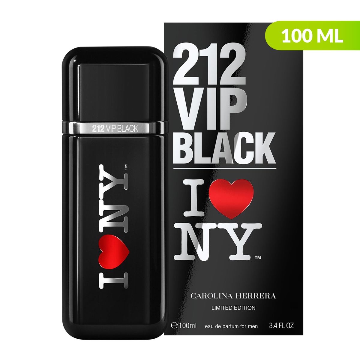CAROLINA HERRERA - 212 VIP Black I LOVE NYC EDP 100 ml CAROLINA HERRERA Hombre