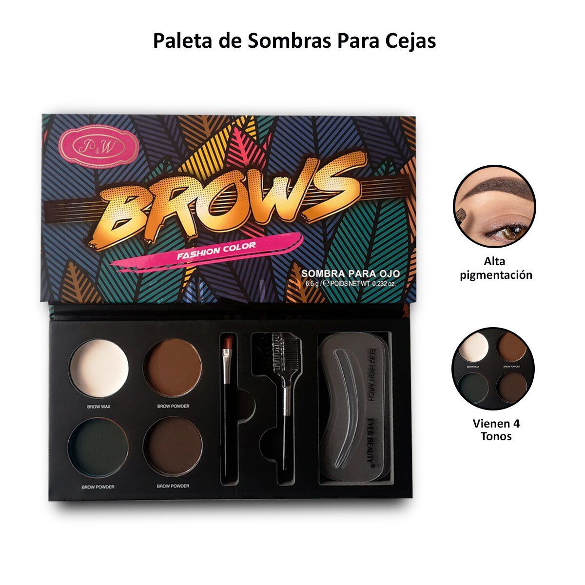  - Paleta de Sombras Browns Fashion Color