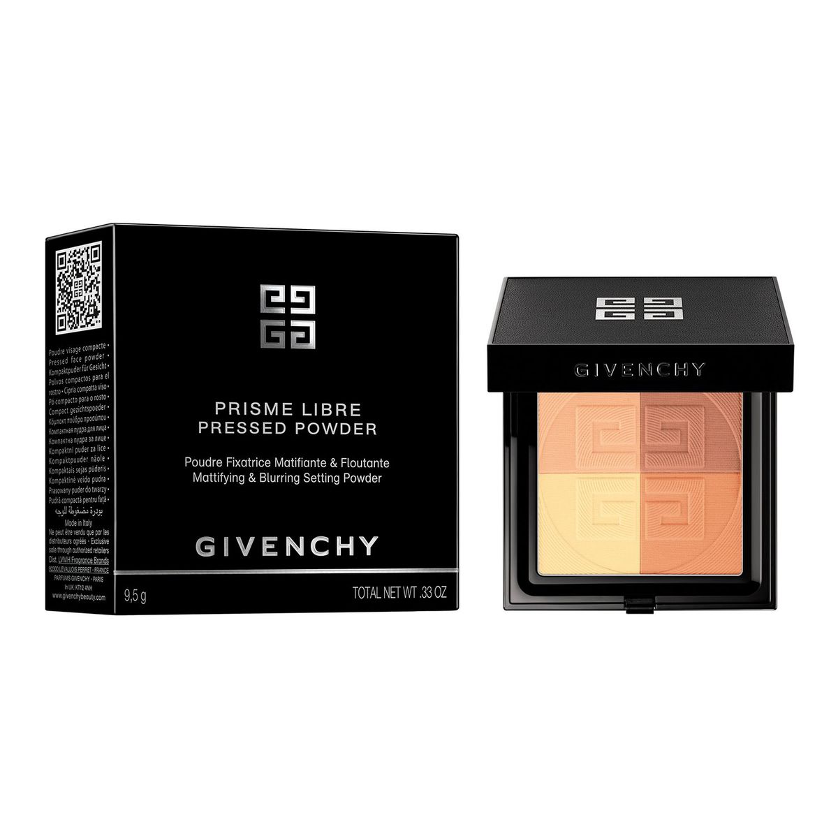 GIVENCHY - Prisme Libre Pressed Powder, Polvo Compacto Traslucido Matificante.