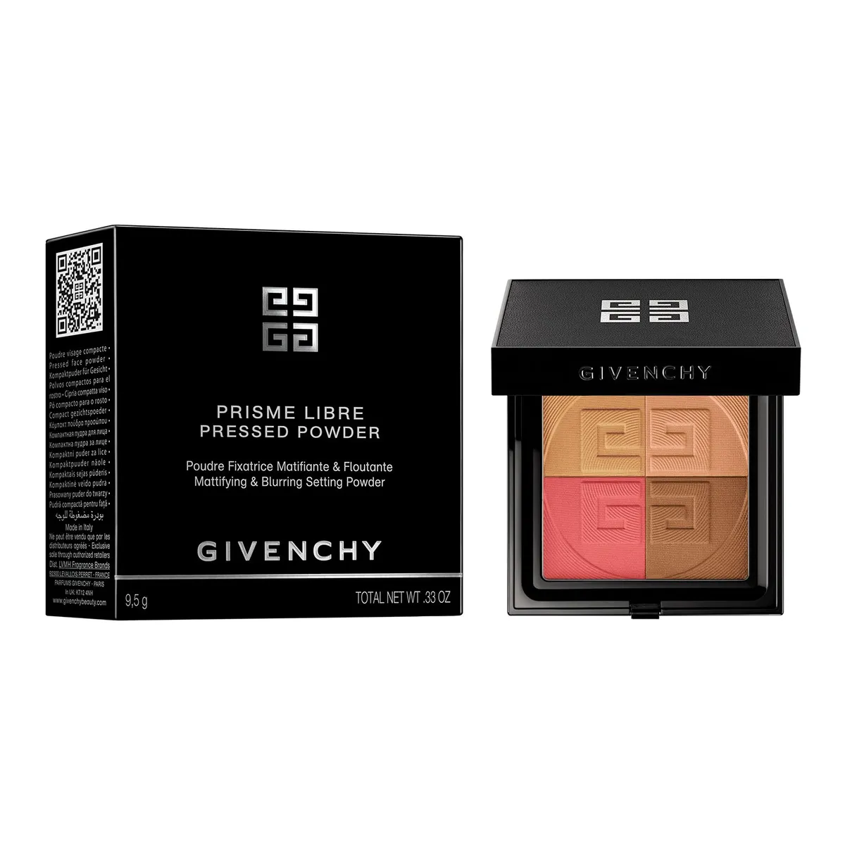 GIVENCHY - Prisme Libre Pressed Powder, Polvo Compacto Traslucido Matificante.
