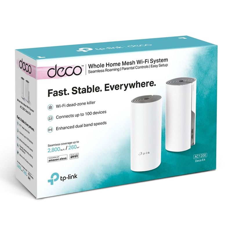 TP LINK - Sistema Wi-Fi Mesh TP Link Deco E4(2-Pack) AC1200 Mbps