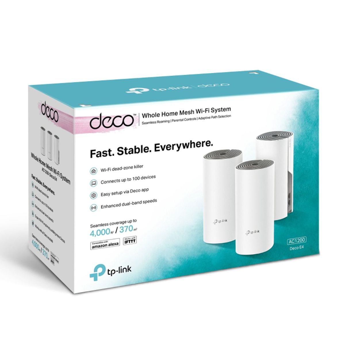 TP LINK - Sistema Wi-Fi Mesh TP Link Deco E4(3-Pack) AC1200 Mbps