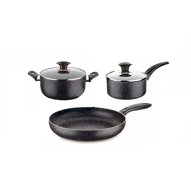 KOBA - Set 5 Pzas Granito Black Marbel