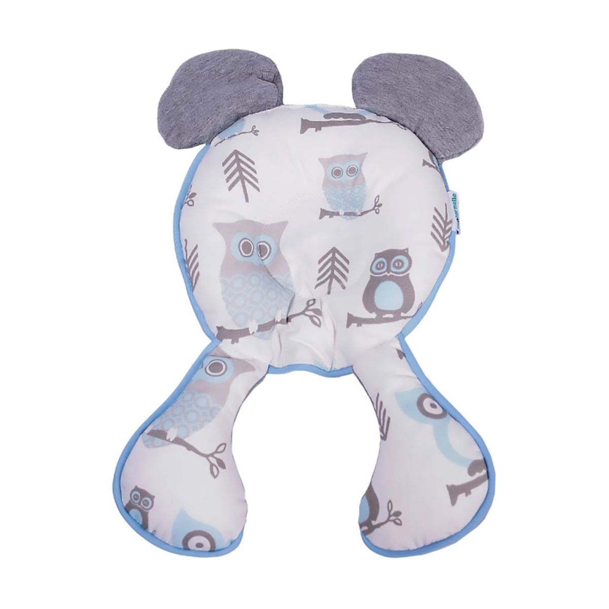 MATERNELLE - Soporte De Cabeza 2 En 1 Plomo Búho Maternelle