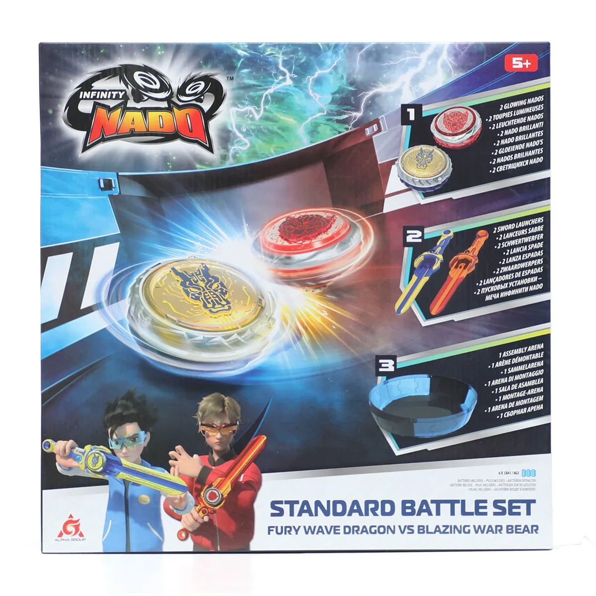 INFINITY NADO - Juguete Lanzador Set Batalla Serie 6 Infinity Nado