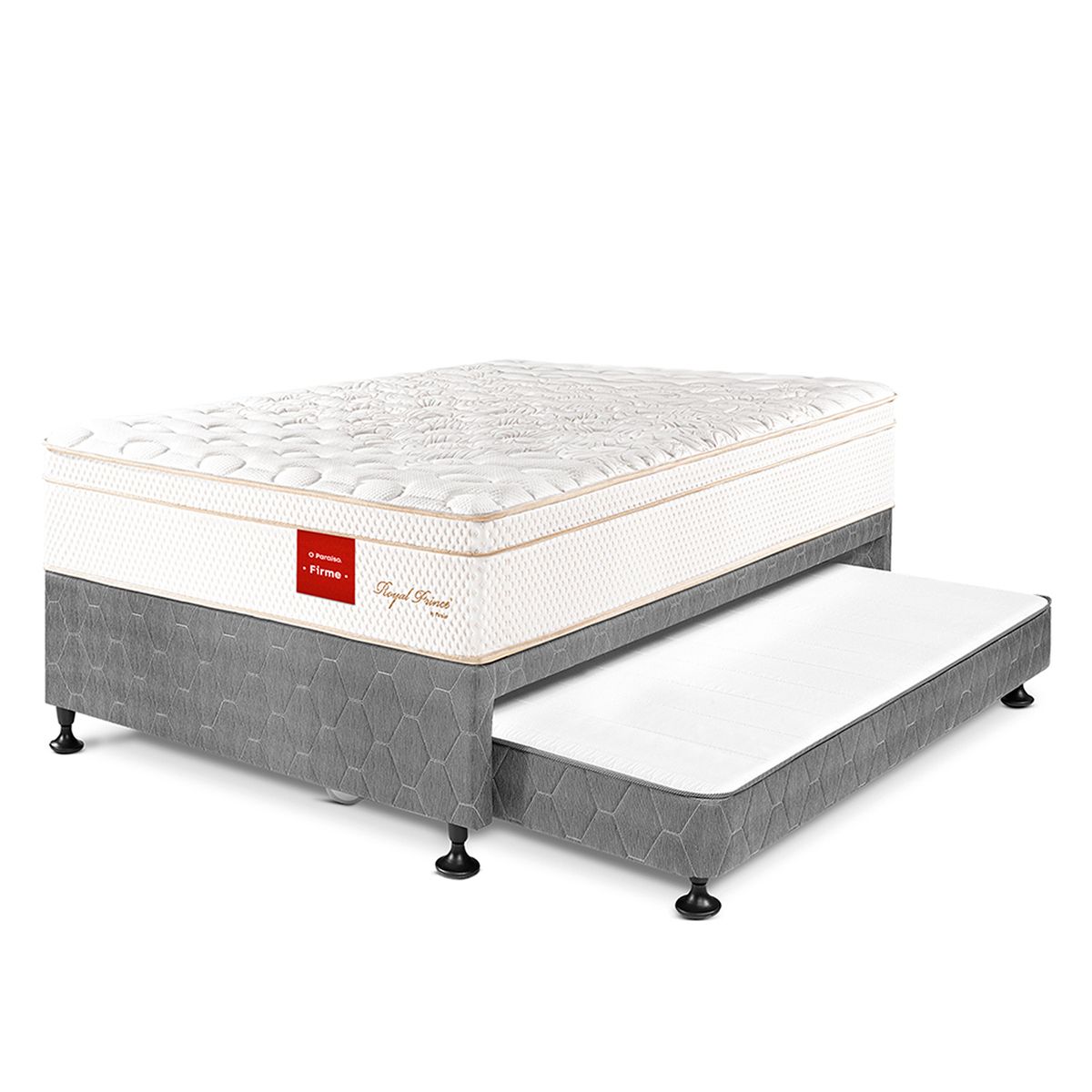 PARAISO - Cama Diván Royal Prince Firme 2 Plz + 2 Almohadas Viscoelásticas
