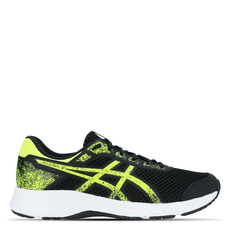 ASICS - Zapatillas Deportivas Running Hombre Raiden 3 Black Flash Yellow H Asics