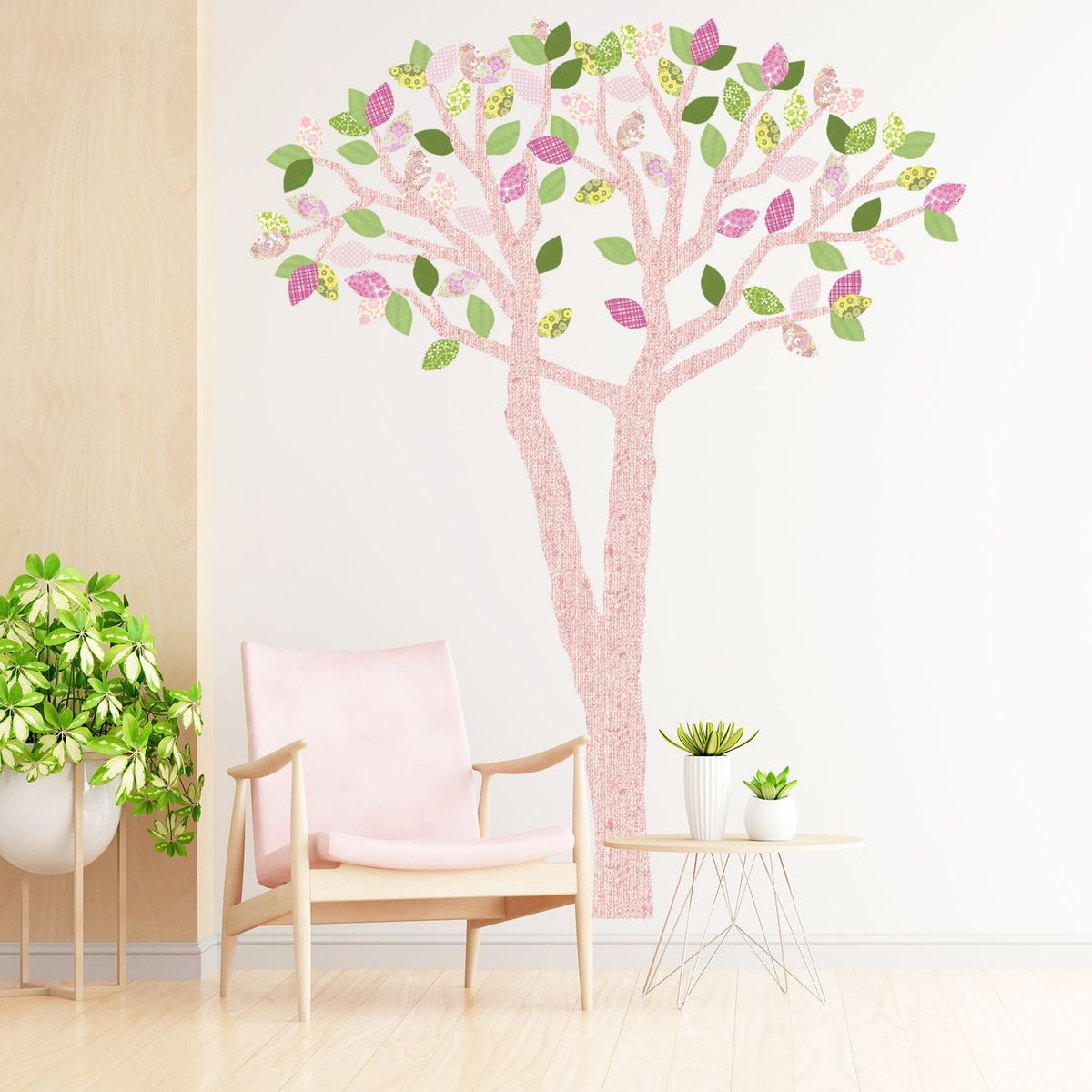 STICKART - Vinilo Árbol Abedul Rosa