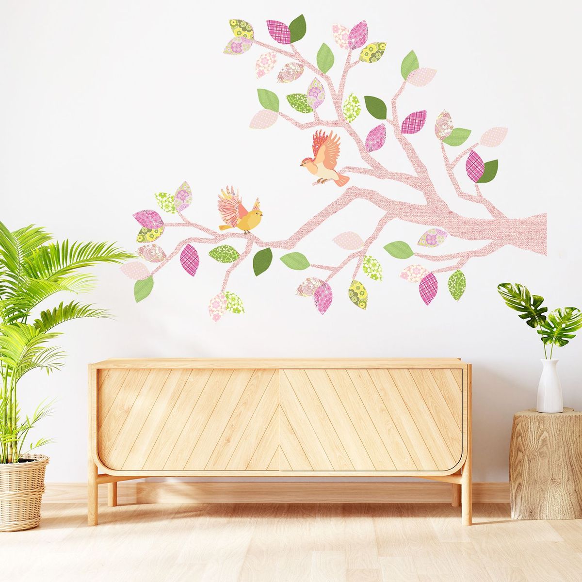 STICKART - Vinilo Árbol Primavera Rosa