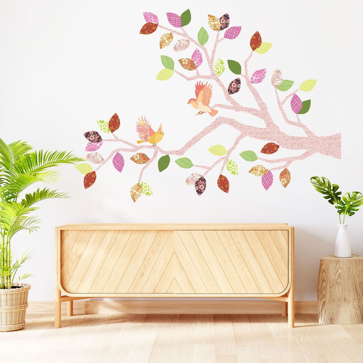 STICKART - Vinilo Árbol Primavera Rosa