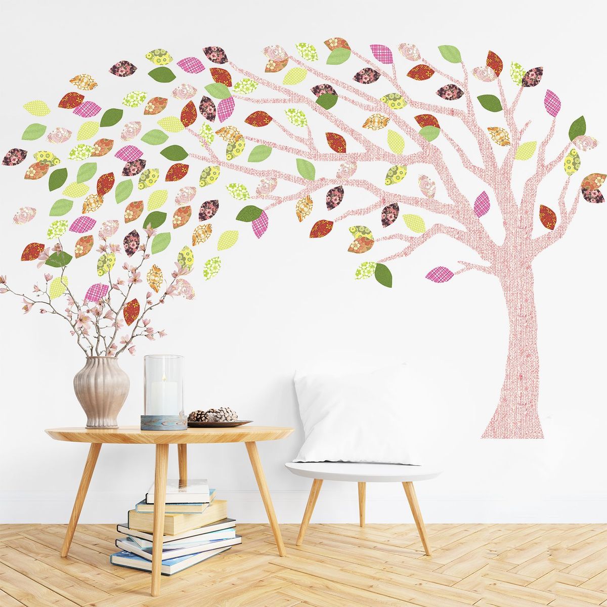 STICKART - Vinilo Arbol Otoño Rosa