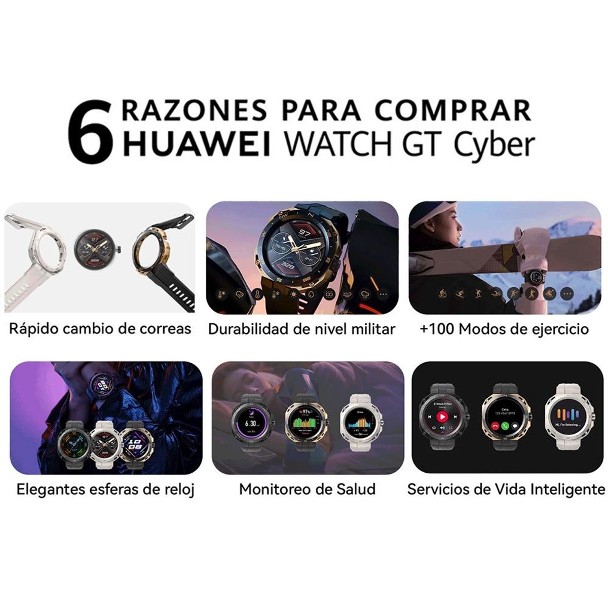 HUAWEI - Smartwatch Huawei Watch GT Cyber + Correa Regalo