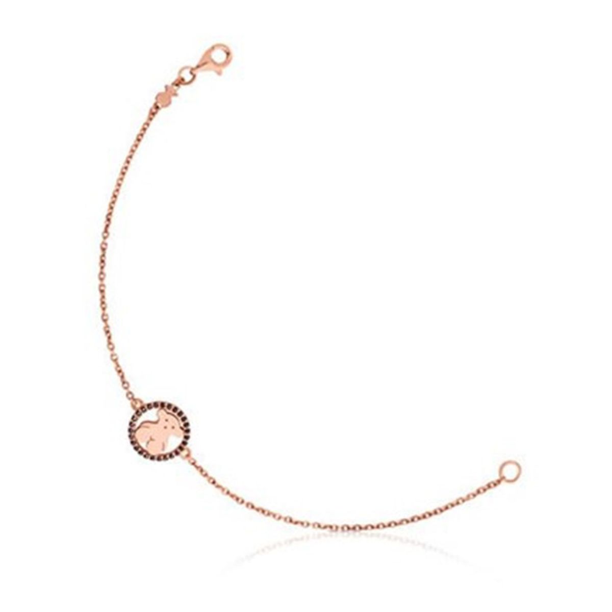 TOUS - Pulsera Tous de plata vermeil rosa