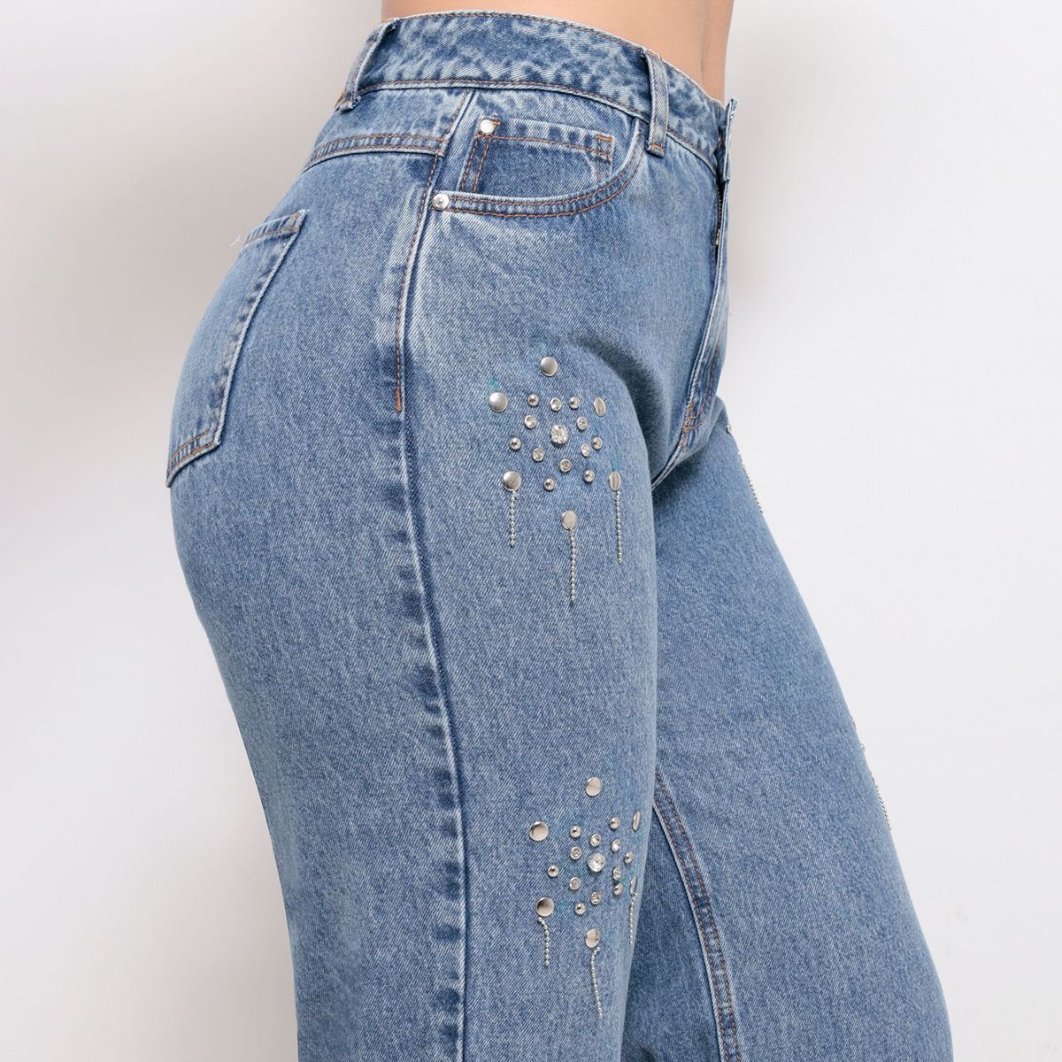 KANSAS - Pantalón Jean Palazzo Mujer Kansas