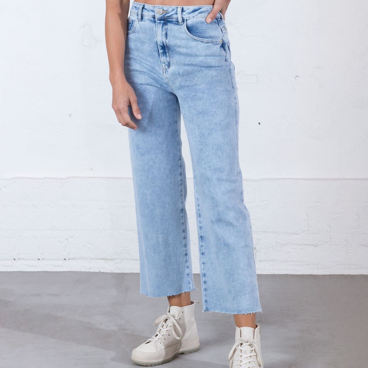 NAF NAF - Pantalón Jean Culotte Mujer Naf Naf
