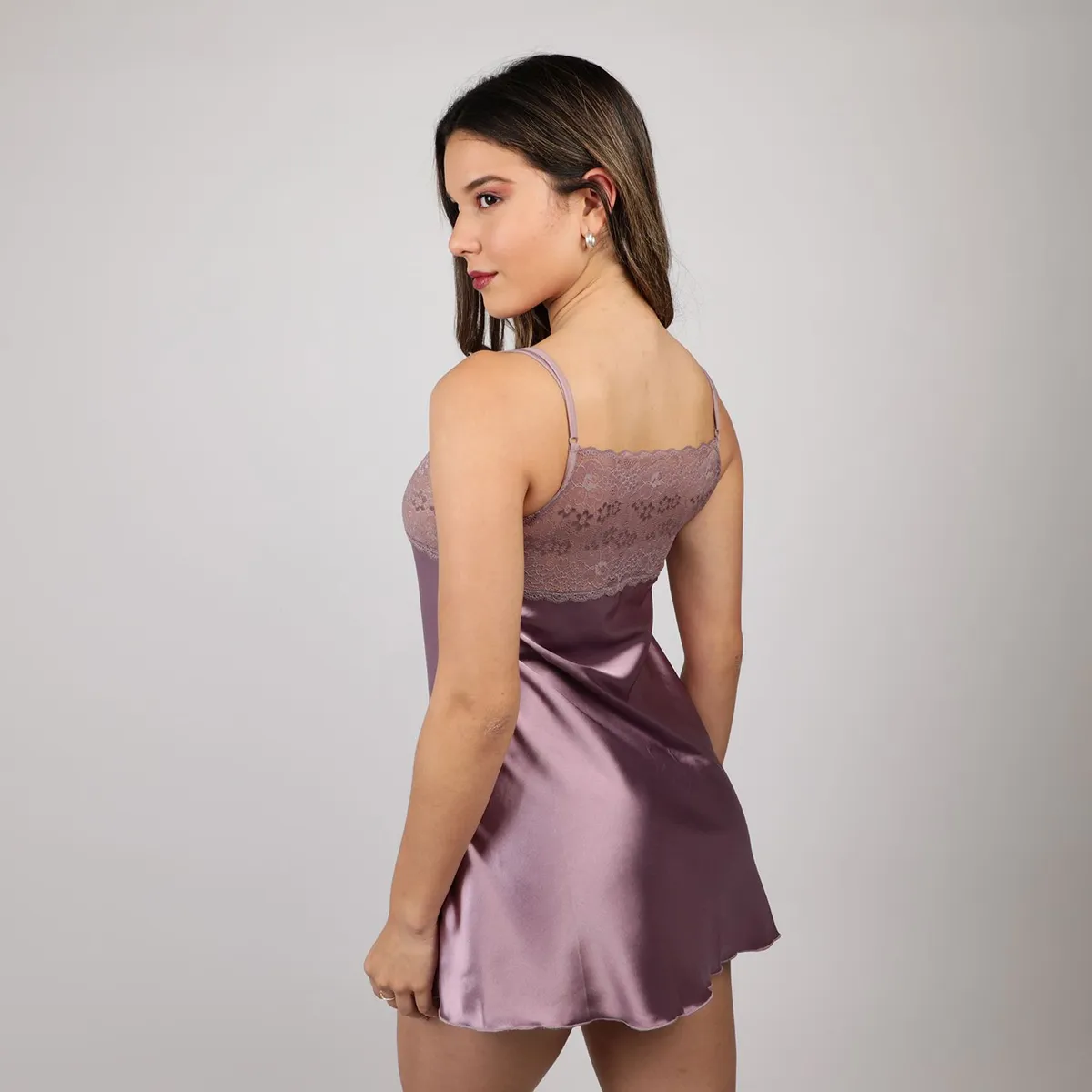 DIONE - Babydoll Satín Mujer Dione