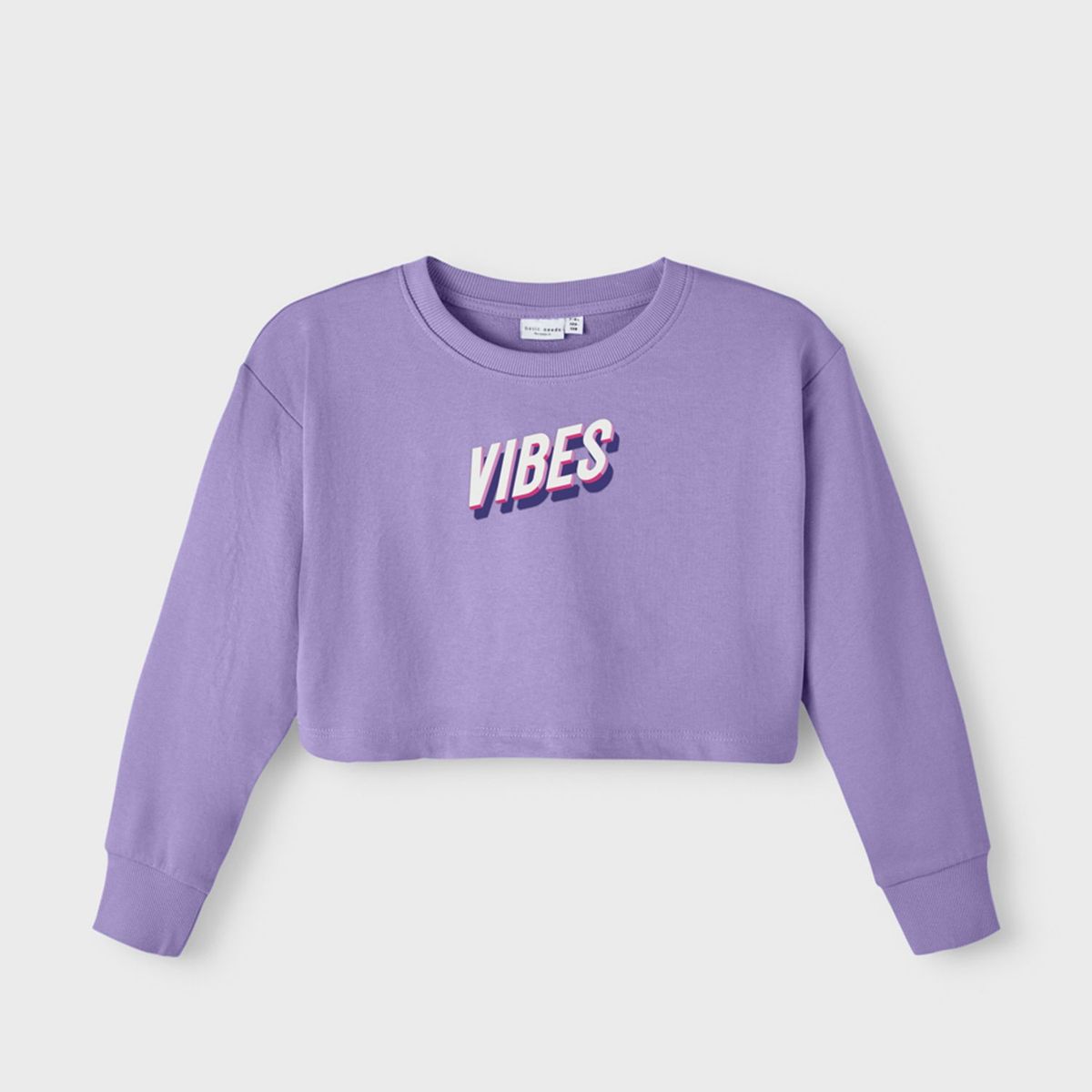 NAME IT - Polera Niña Algodón Crop Top Name It