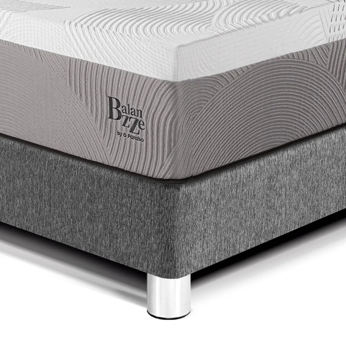 PARAISO - Dormitorio Balanzze Blocks Queen + 2 Almohadas Viscoelásticas