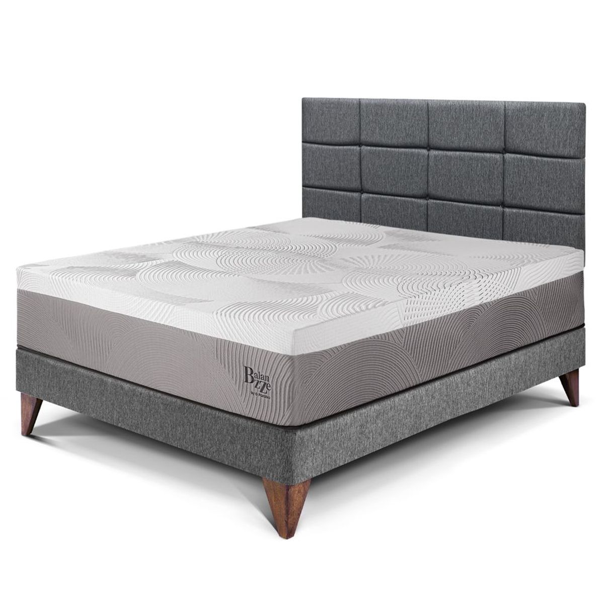 PARAISO - Dormitorio Europeo Balanzze Blocks 2 Plz + 2 Almohadas Viscoelásticas