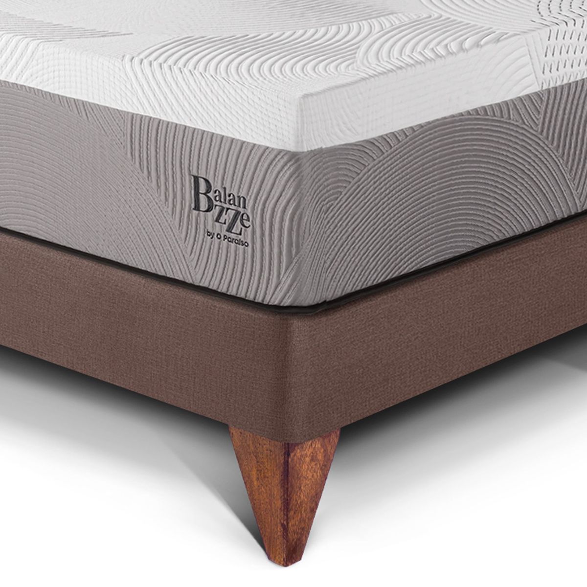 PARAISO - Dormitorio Europeo Balanzze Blocks Queen + 2 Almohadas Viscoelásticas + Protector