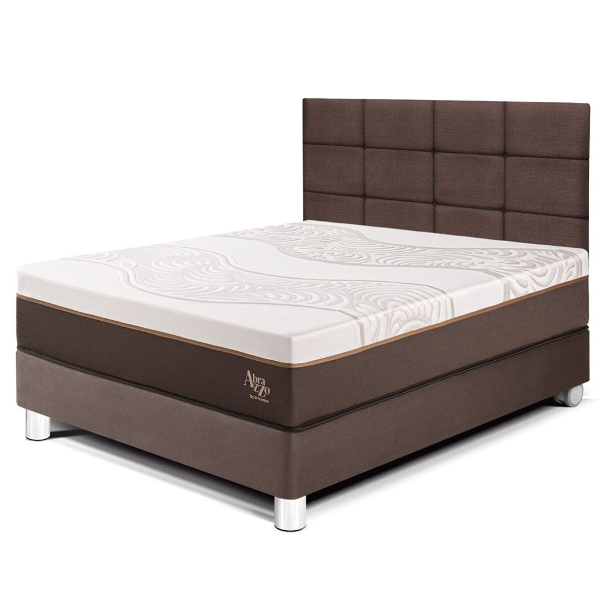 PARAISO - Dormitorio Royal Abrazzo Blocks 2 Plz + 2 Almohadas Viscoelásticas + Protector