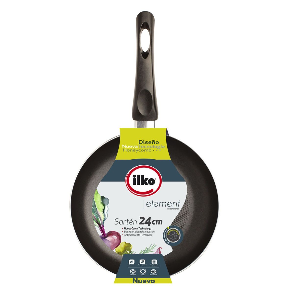 ILKO - Sartén Antiadherente 24 cm Element